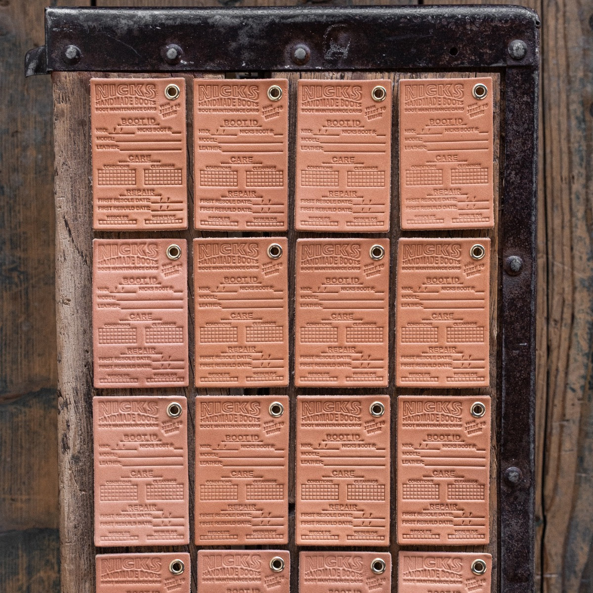 Nicks Maintenance Card – Track the Life of Your Nicks Boots