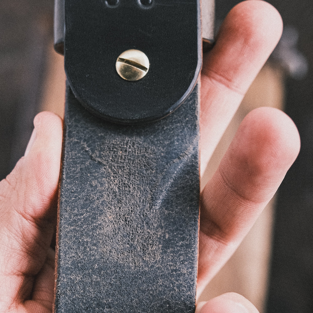 In-Stock 10-12oz Heavy Duty Work Belt/ Slate Double Stuffed 1.75” / Waist Size 34(Belt Size 38)