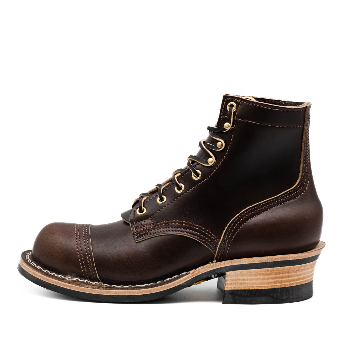 Anvil boot in brown cxl