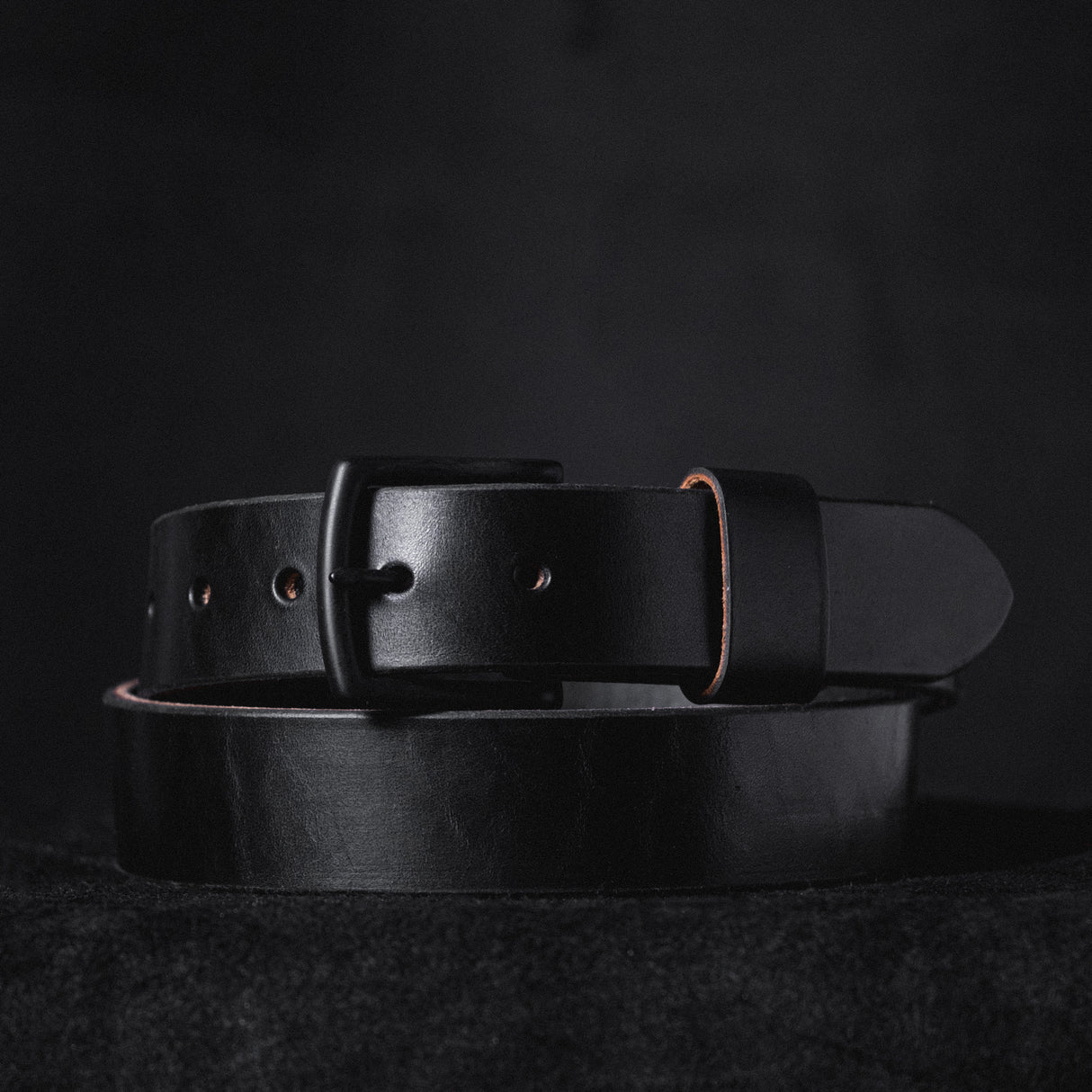 Blackout Heavy Duty Work Belt - 13-15oz Black Double Stuffed