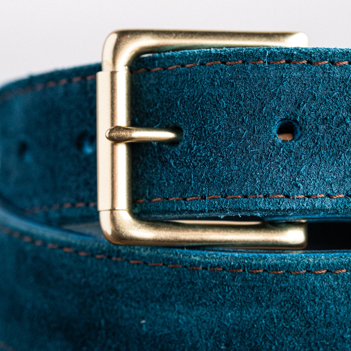 In Stock - American Bison Heritage Belt / Photo Belt / Turquoise Roughout 1.5” / Waist Size 34(Belt Size 38)
