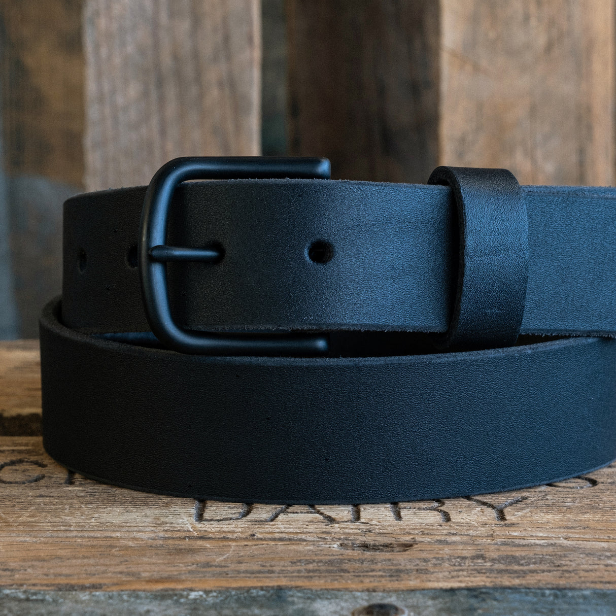 Quick Ship Blackout Work Belt - Max Support Black
