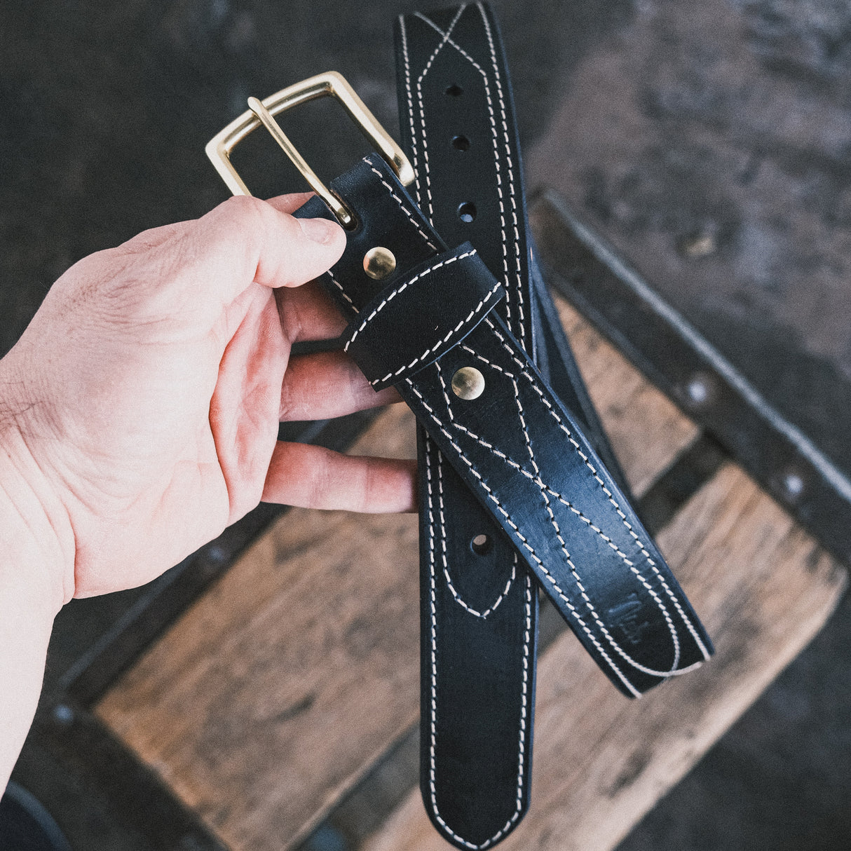 In Stock - 1.5", Appaloosa Gunslinger - Navy Double Stuffed - 40