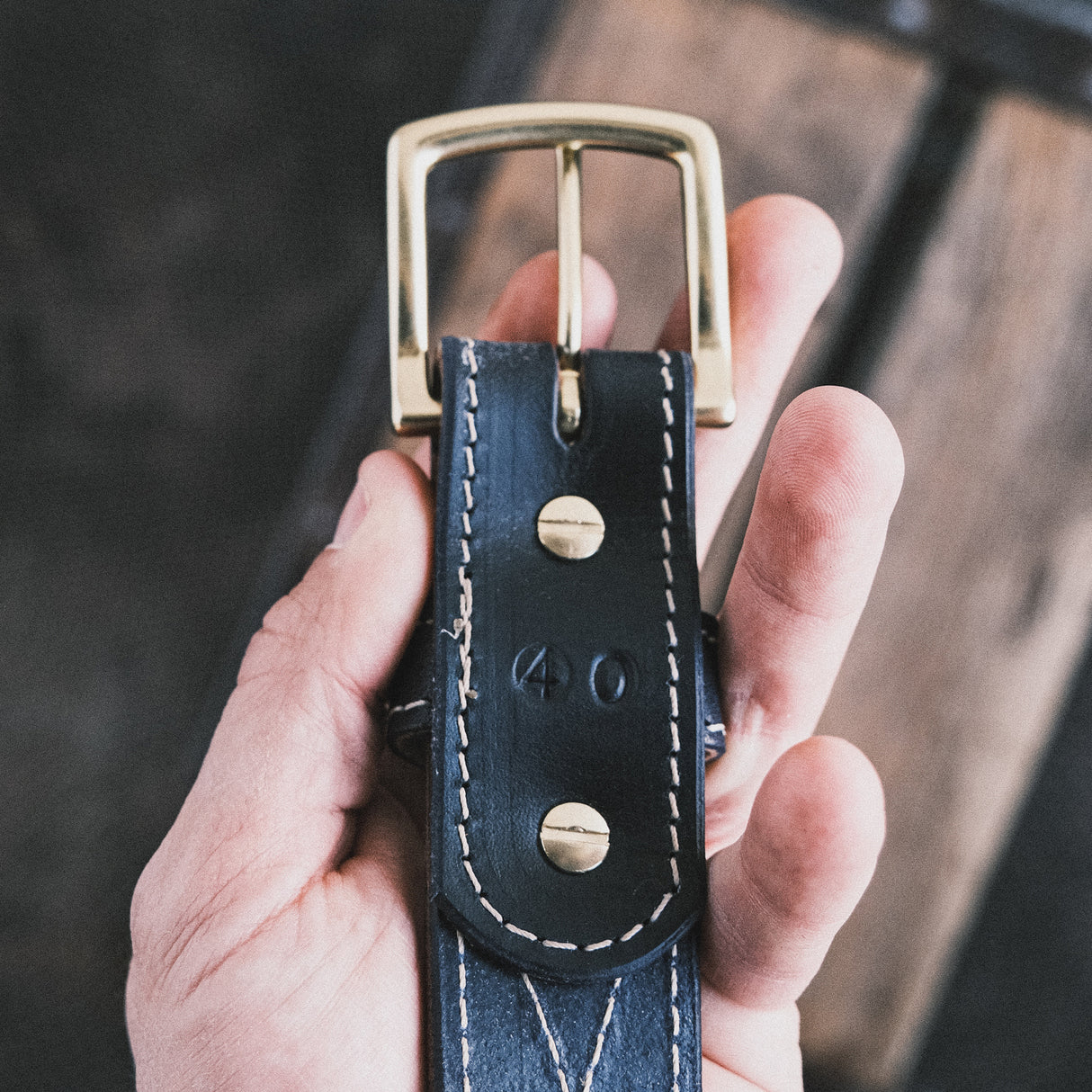 In Stock - 1.5", Appaloosa Gunslinger - Navy Double Stuffed - 40