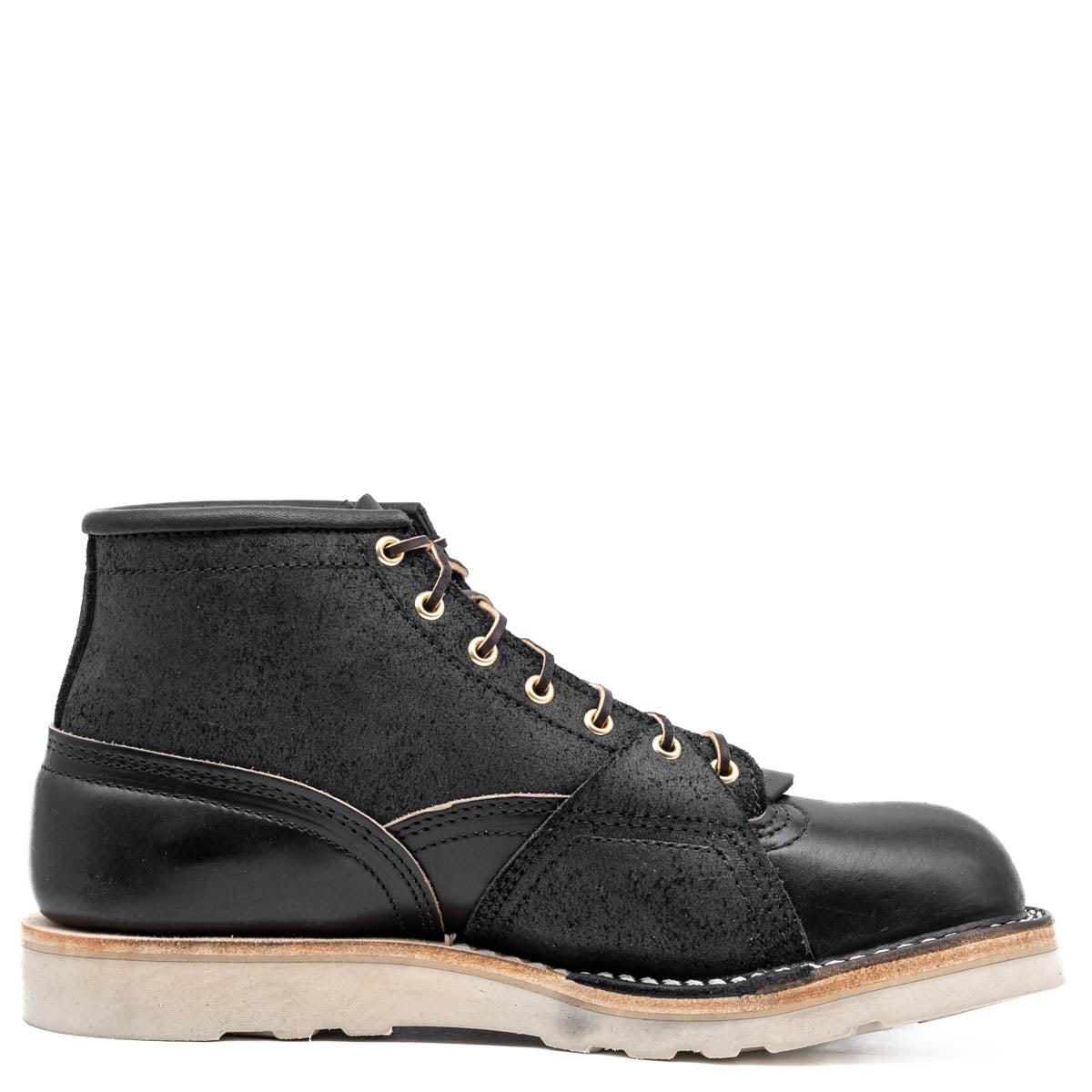 Black boot with wedge