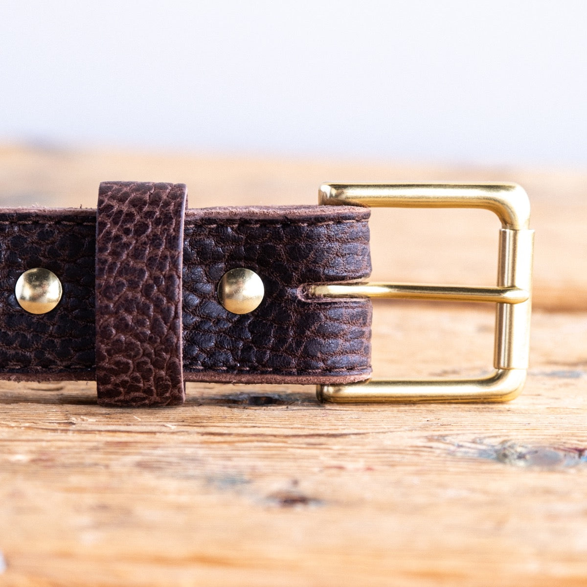 Heritage Belt - Walnut Bullhide