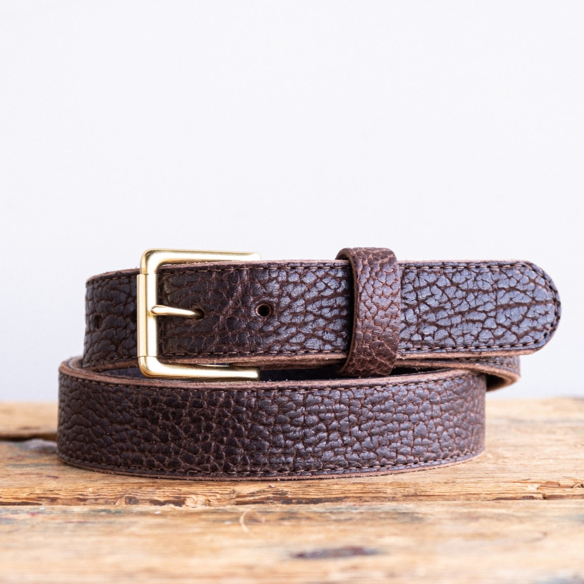 Heritage Belt - Walnut Bullhide