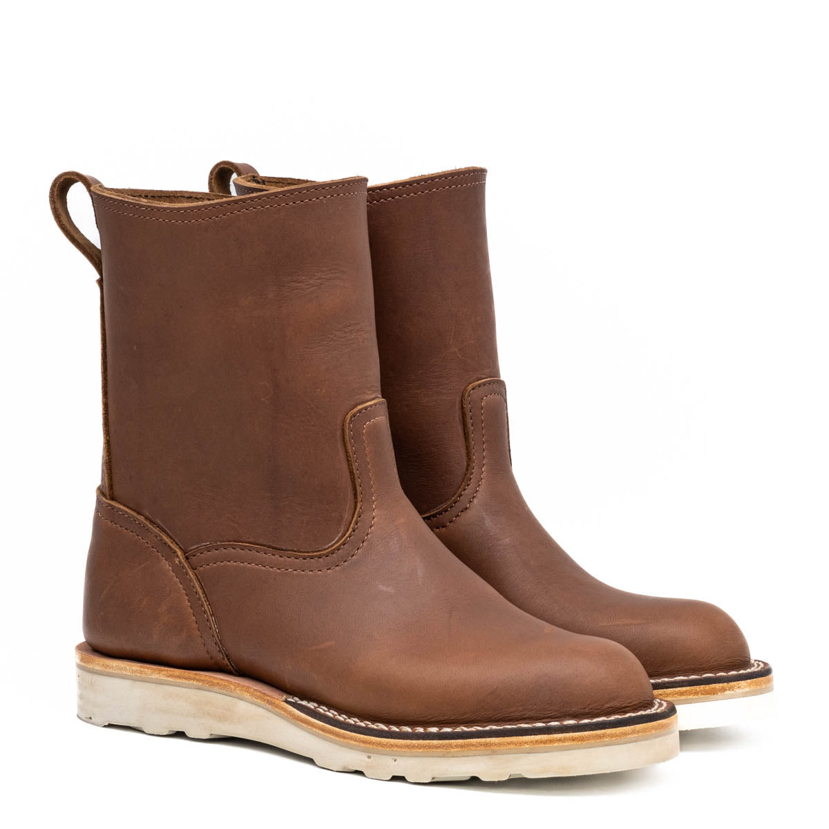 brown 8" wellington chore boot