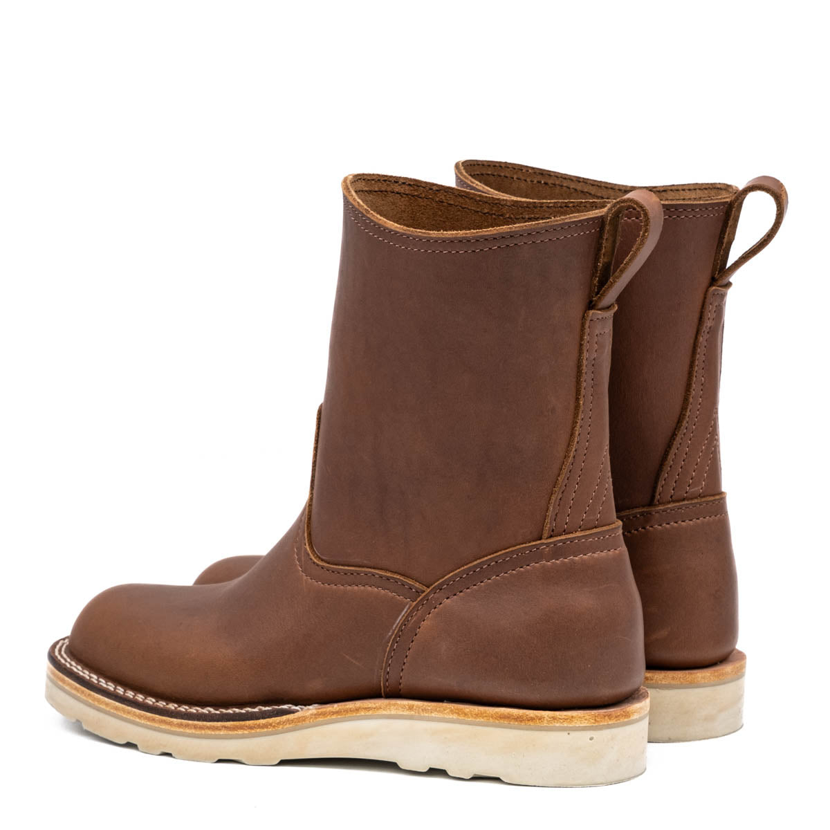 brown 8" wellington chore boot