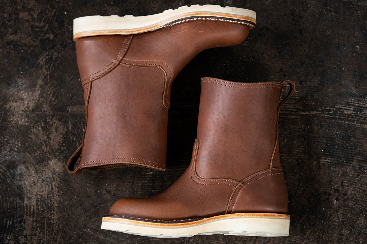 brown 8" wellington chore boot