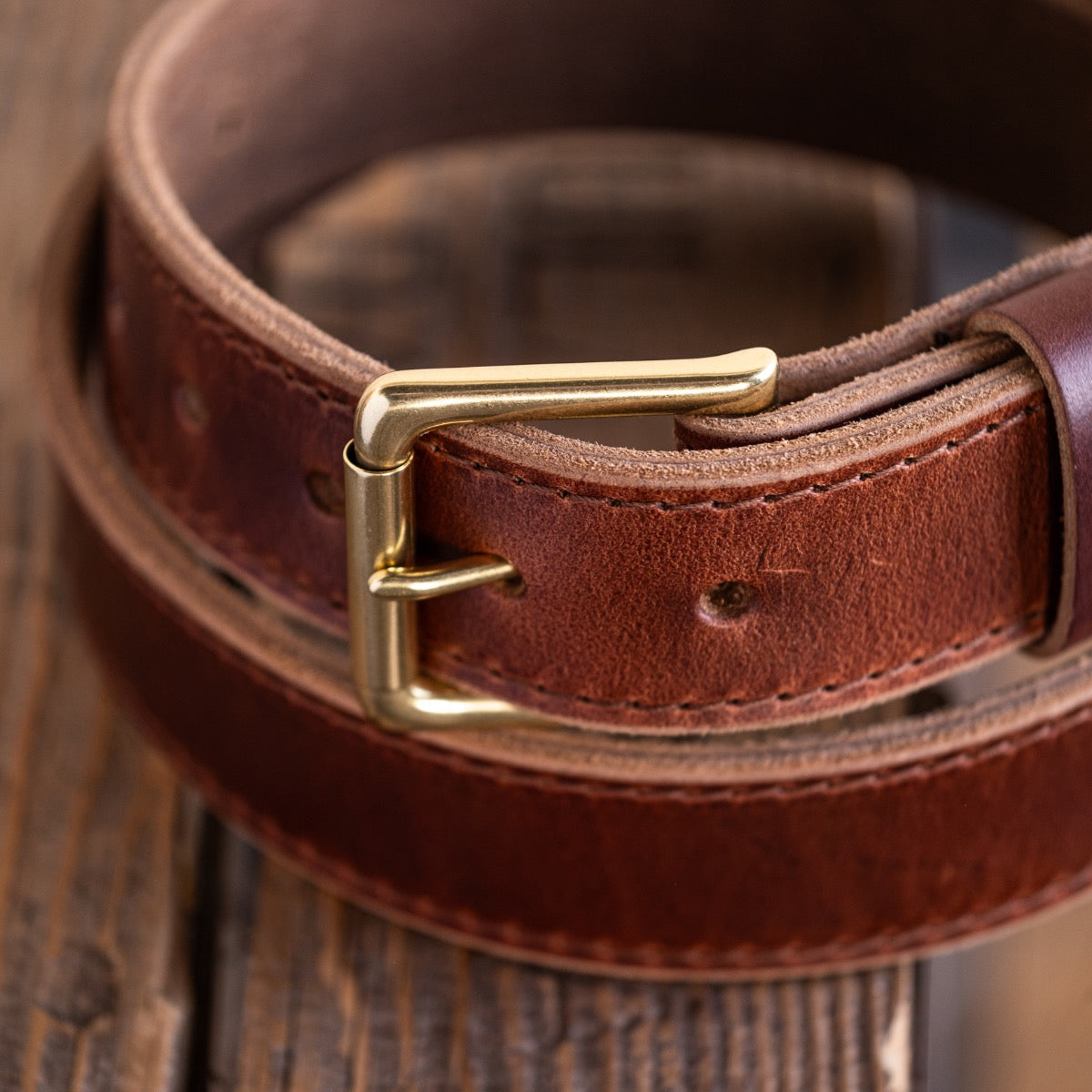 Heritage Work Belt - 64 Brown Double Shot