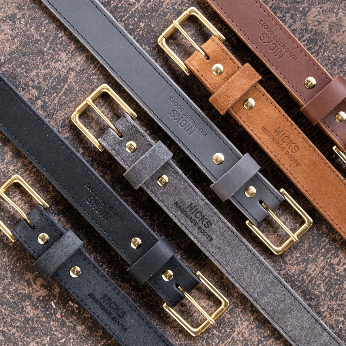 Heritage Work Belt - 64 Brown Double Shot