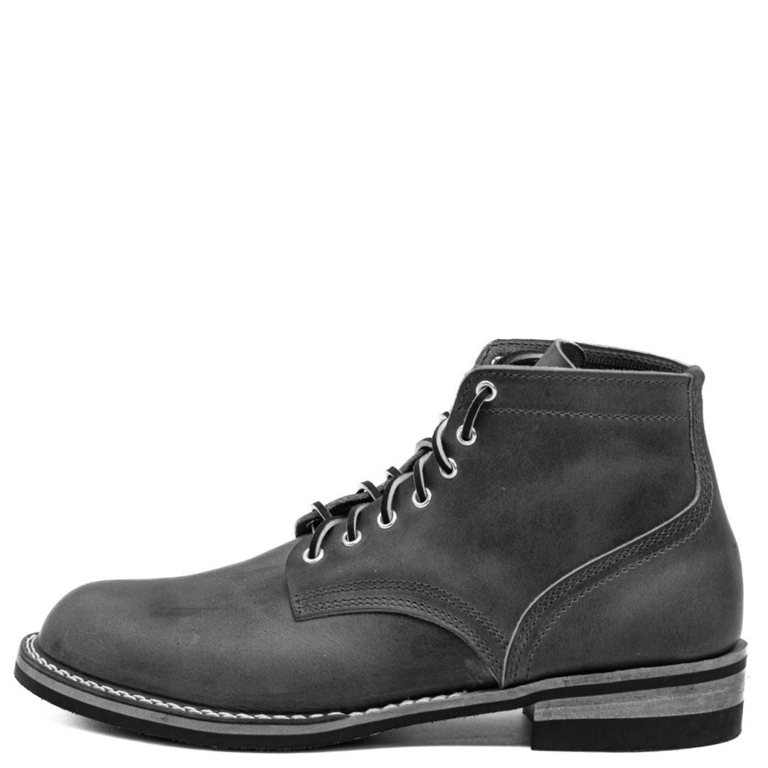 black and white image of the ivan boot