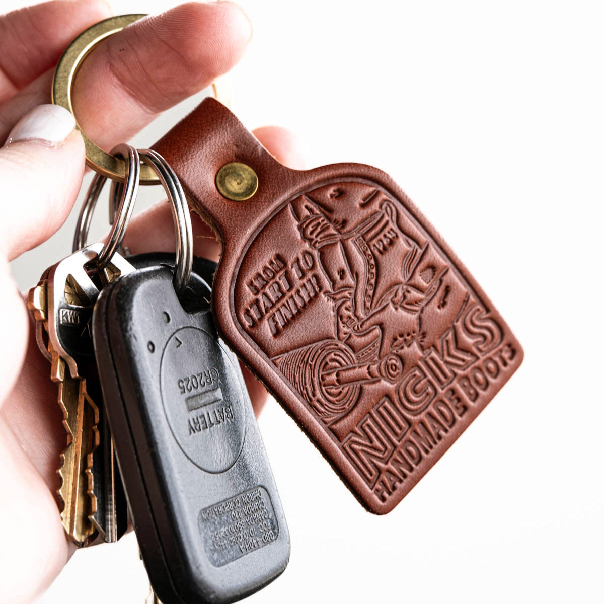 Nicks Vintage Leather Key Fob