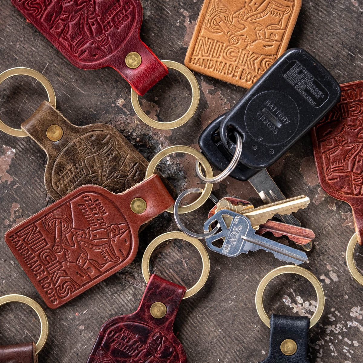 Nicks Vintage Leather Key Fob