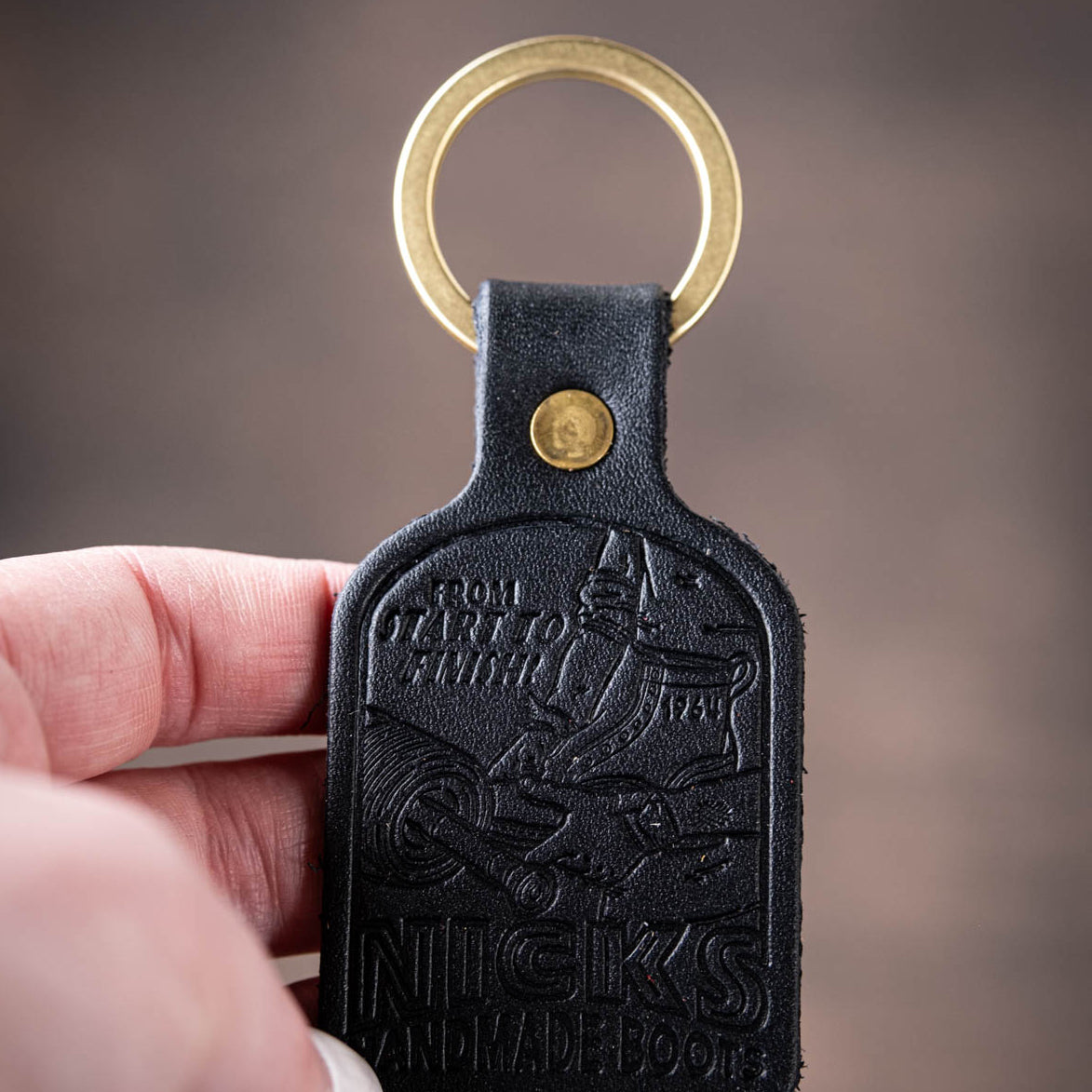 Nicks Vintage Leather Key Fob