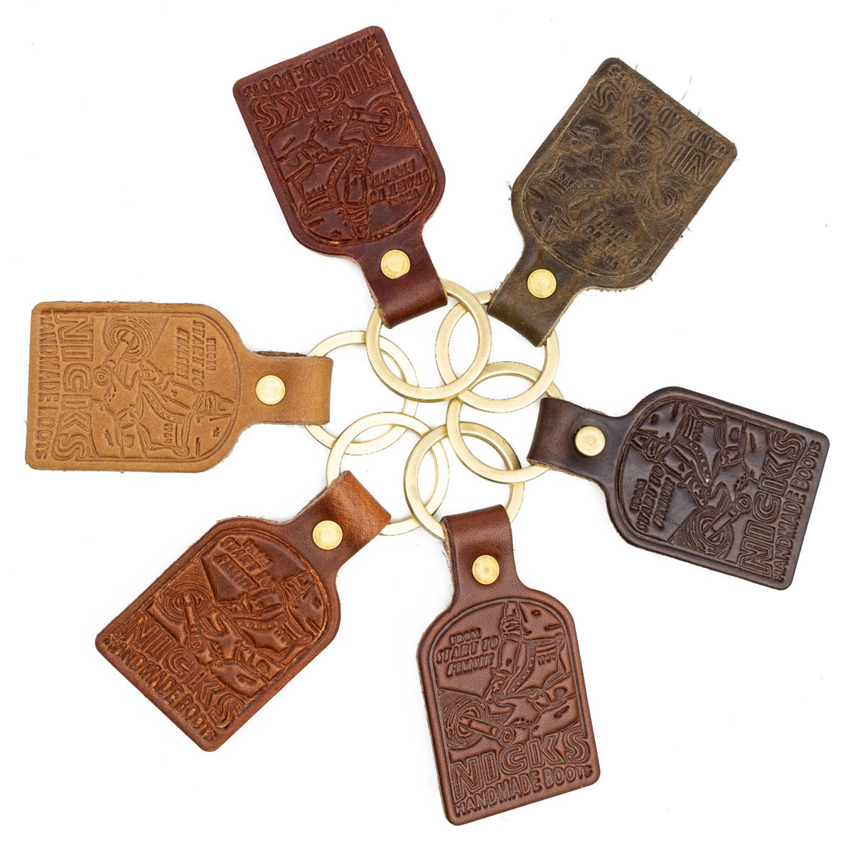 Nicks Vintage Leather Key Fob