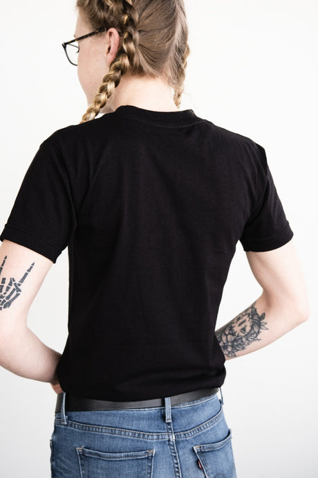 Nicks Black T-Shirt with hammer logo