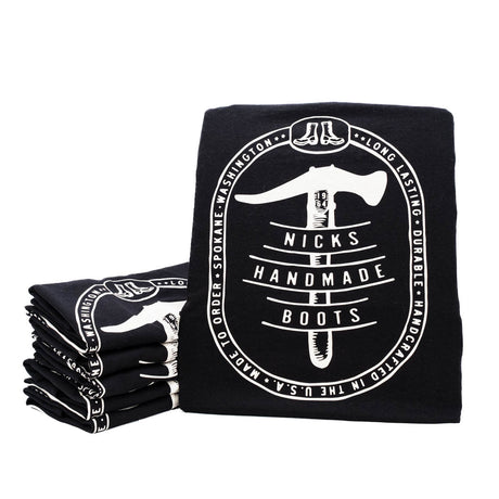 Nicks Black T-Shirt with hammer logo