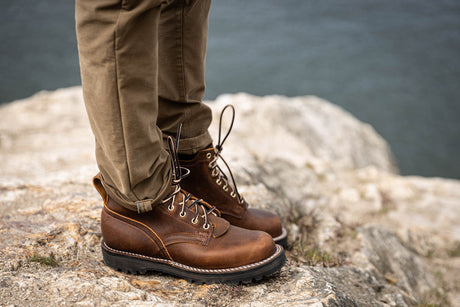 Ridgeline hiking boot on the trail