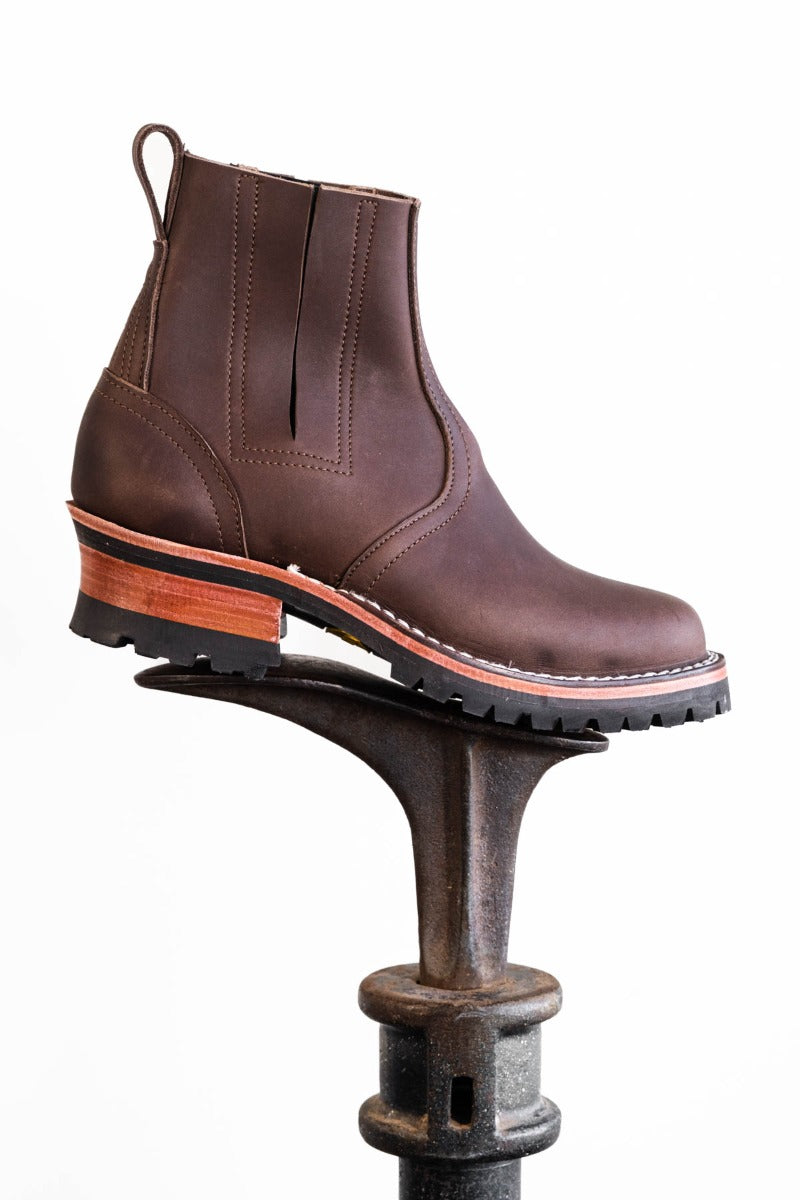 Nicks Work Chelsea Logger in walnut smooth