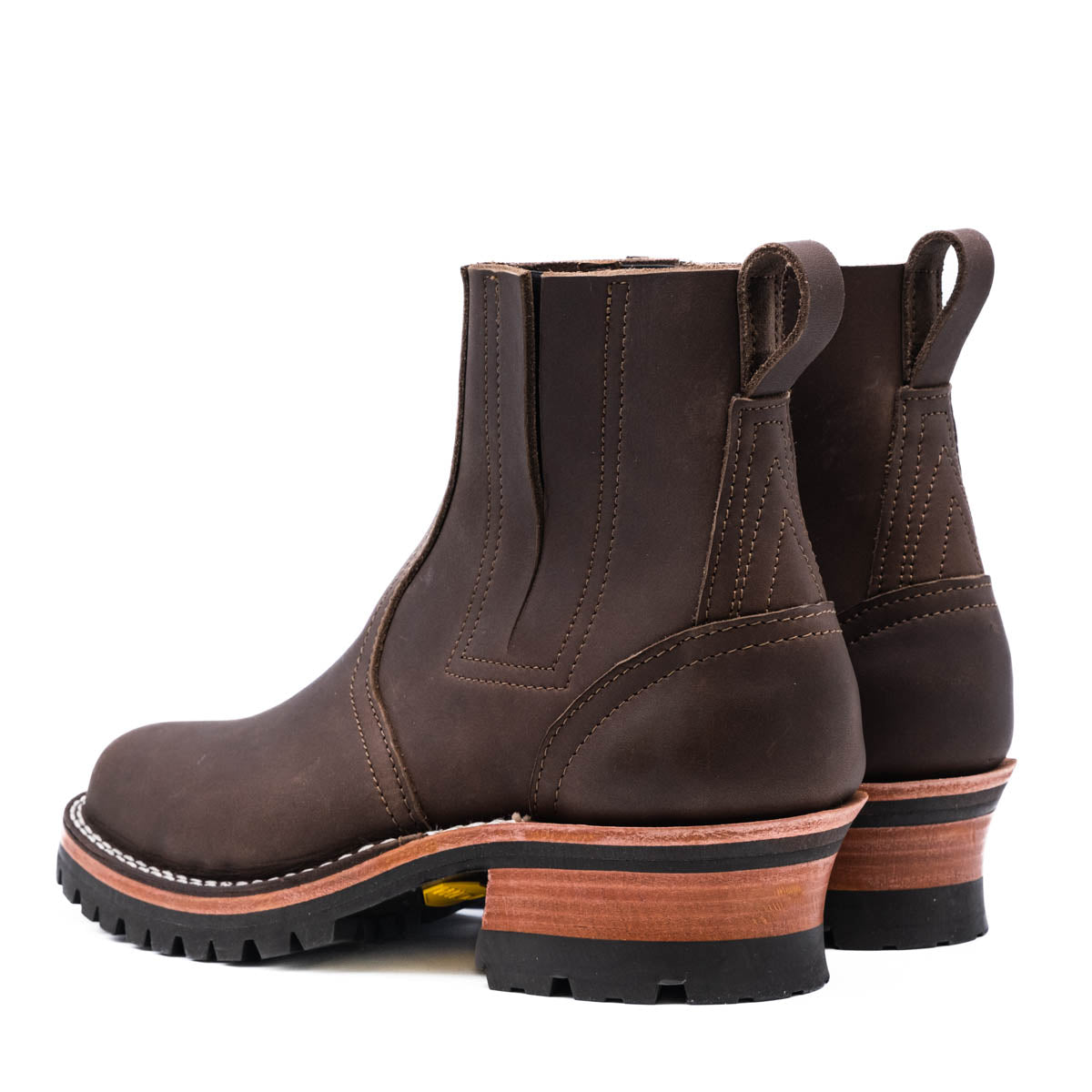 Nicks Work Chelsea Logger in walnut smooth