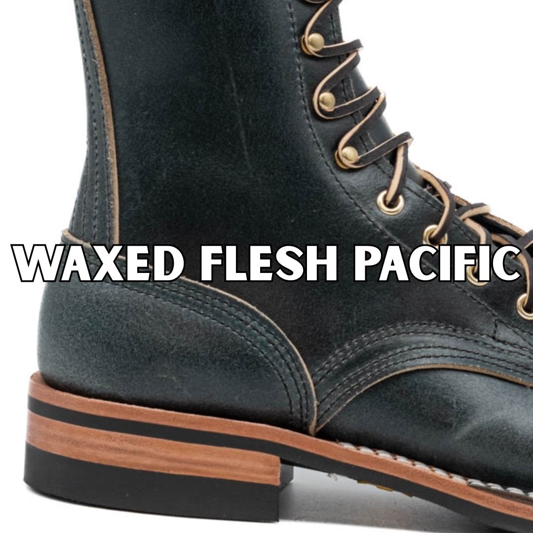 visual example of the pacific waxed flesh leather