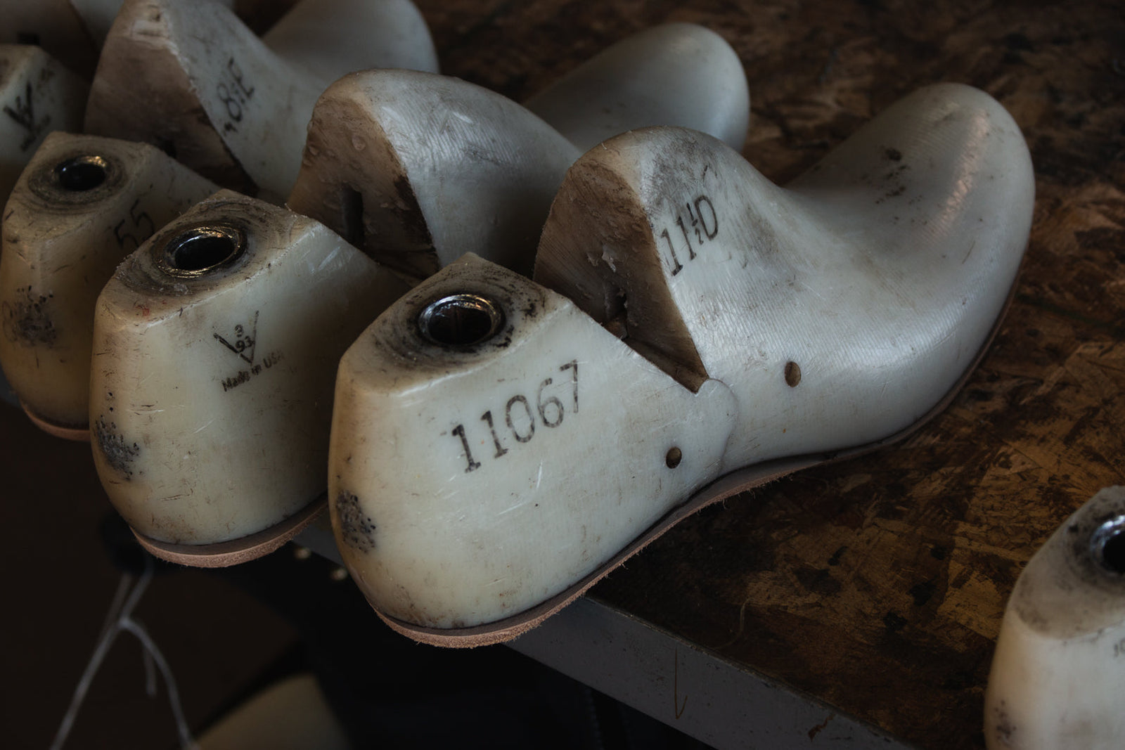 How boots are shaped to your feet.