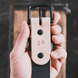 In-Stock Natural Blackout Belt / Natural Veg 1.5” / Waist Size 34(Belt Size 38)