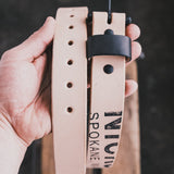 In-Stock Natural Blackout Belt / Natural Veg 1.5” / Waist Size 34(Belt Size 38)