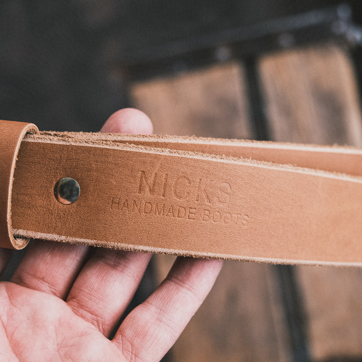 In-Stock Classic Work Belt / 1964 Tan 1.5” / Waist Size 34(Belt Size 38)