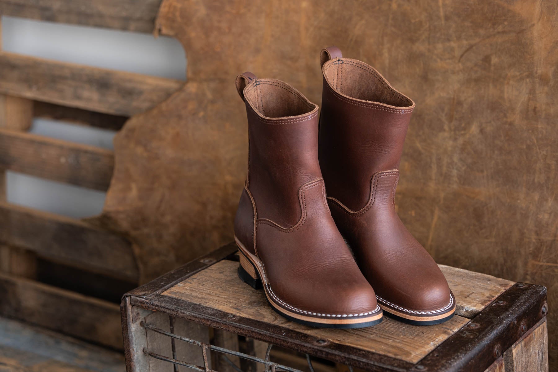 Orange Boots: Charley Predator 55 Medium Arch Heritage Boot