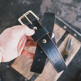 In Stock - 1.5", W&C Heritage Belt - Black Latigo - 38