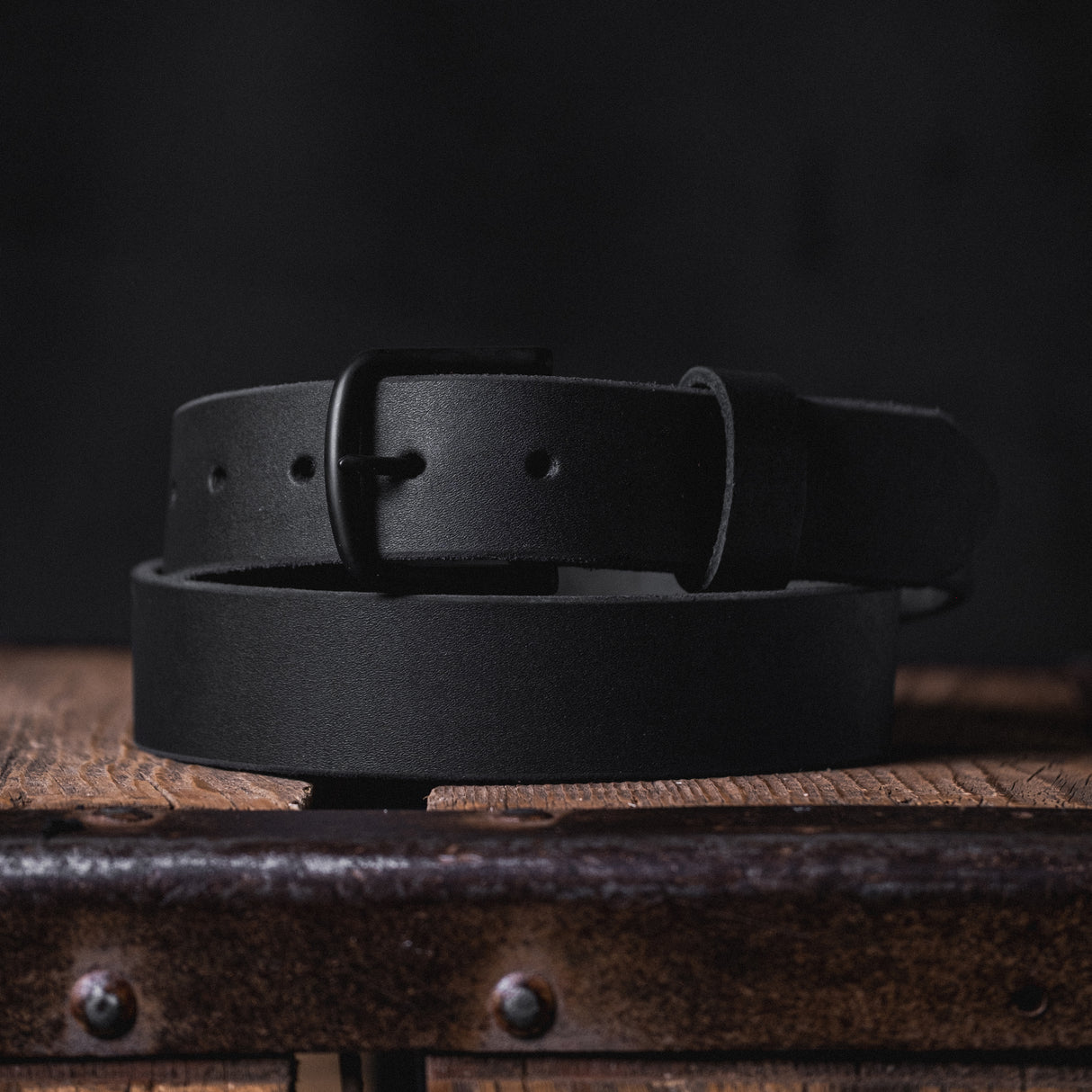 Quick Ship Blackout Work Belt - Max Support Black