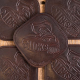 Nicks Stomp Coaster(In-Stock) - 12-15oz Wickett & Craig Belt Leather | Set of 5