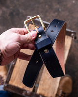 In Stock - Heritage Belt / Cobalt Double Stuffed 1.5” / Waist Size 26 (Belt Size 30)