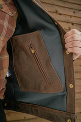 Nicks x Heat Straps Leather Patriot Type 3 Jacket - 64 Mahogany