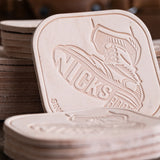 Nicks Stomp Coaster(In-Stock) - 12-15oz Wickett & Craig Belt Leather | Set of 5