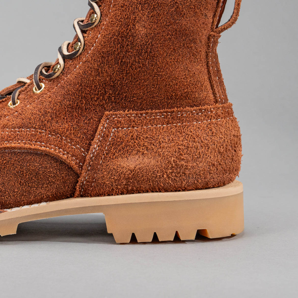 Detail shot of tactical heel counter.