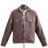 Nicks x Heat Straps Leather Patriot Type 3 Jacket - 64 Mahogany