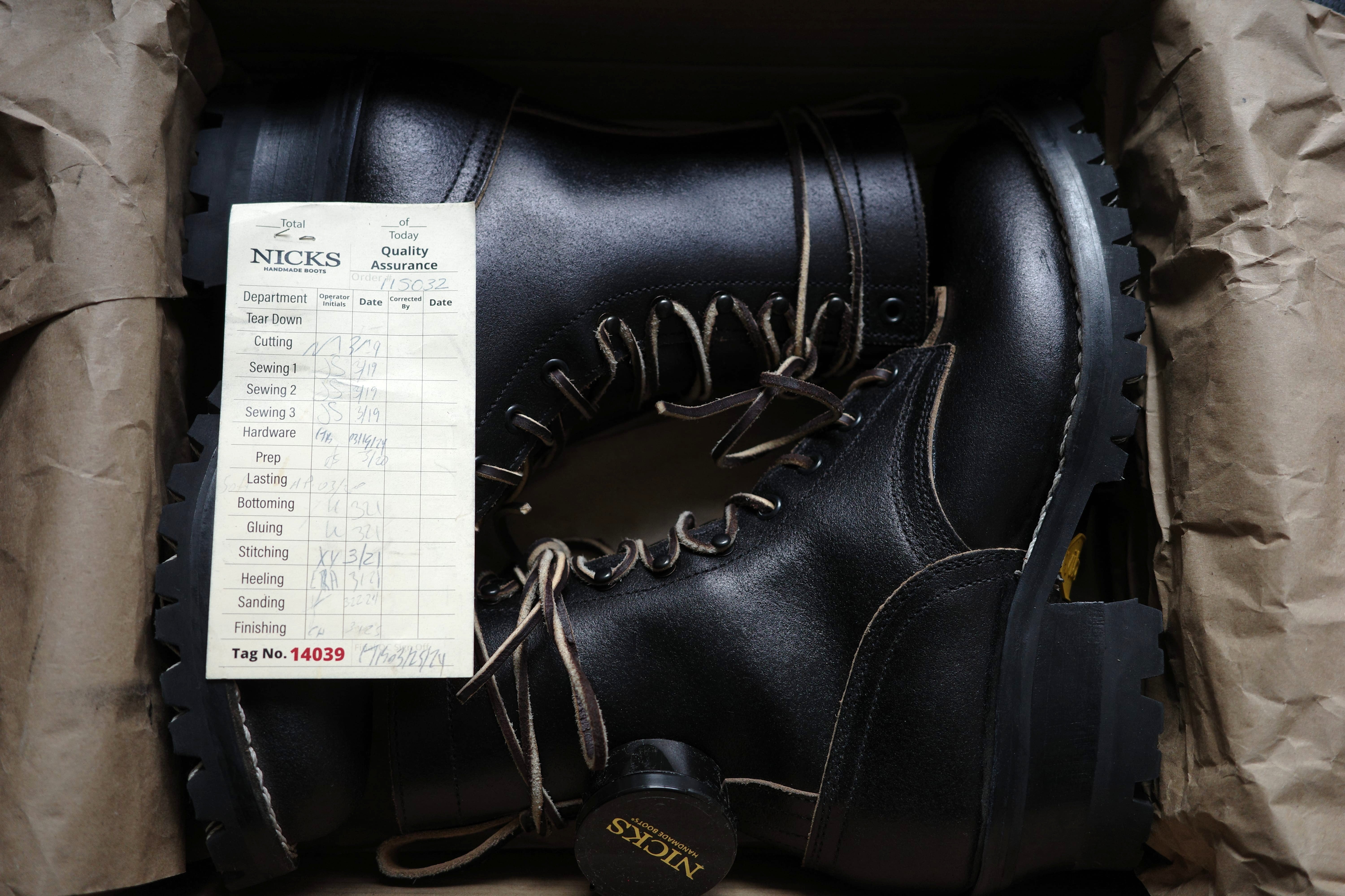  Majestic Mink ミンクベスト ブラック MARKETPLACE - NICKS MTO  7.5E - Nicks Handmade