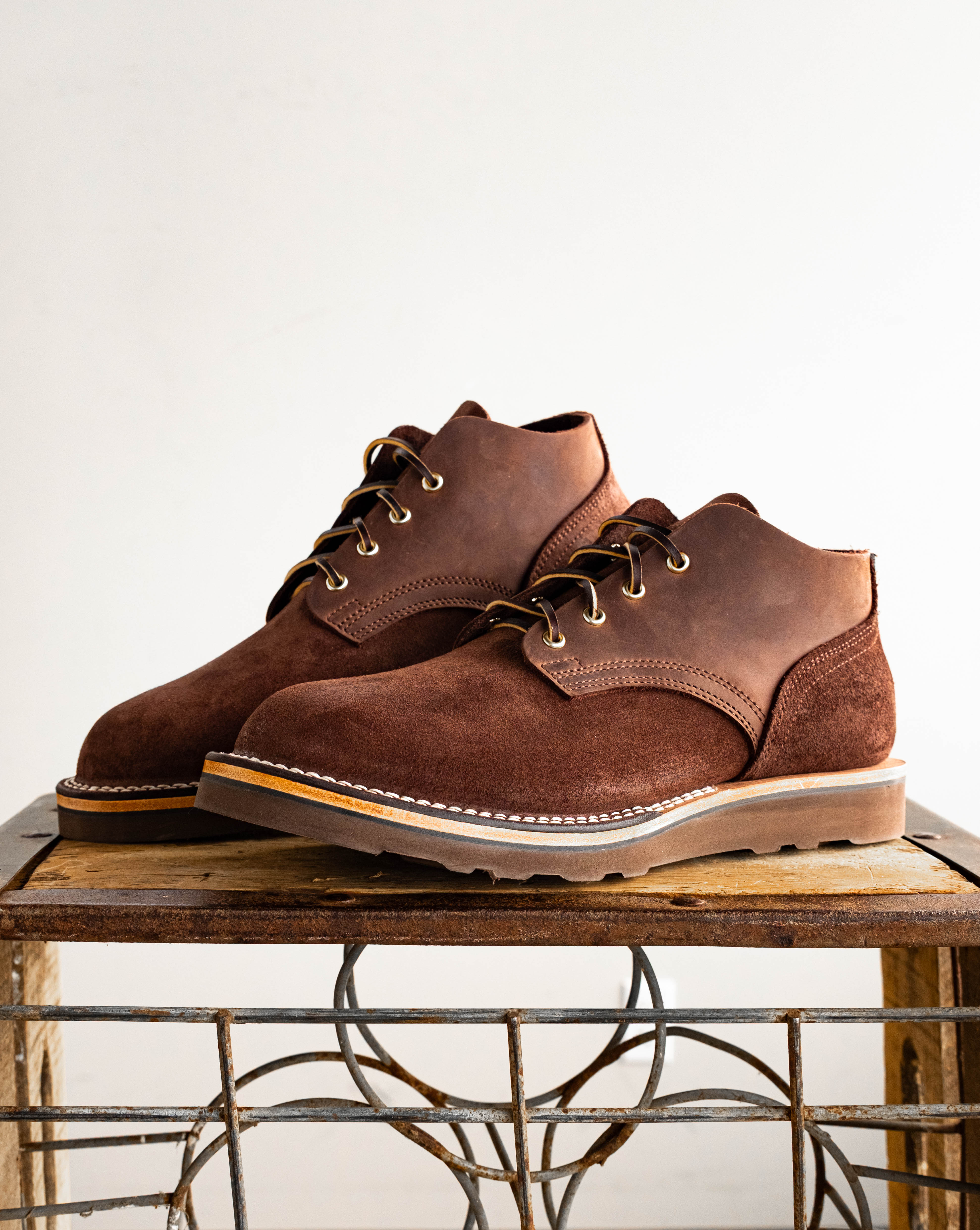 NICK'SBOOTSラフアウト8.5 E（スウェードwhite'sWESCO Riverfront64MahoganySMRO-5.jpg