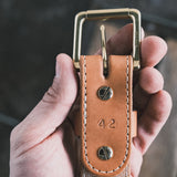 In Stock - 1.5", W&C Heritage Belt - Skirting Russet - 42