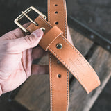 In Stock - 1.5", W&C Heritage Belt - Skirting Russet - 42