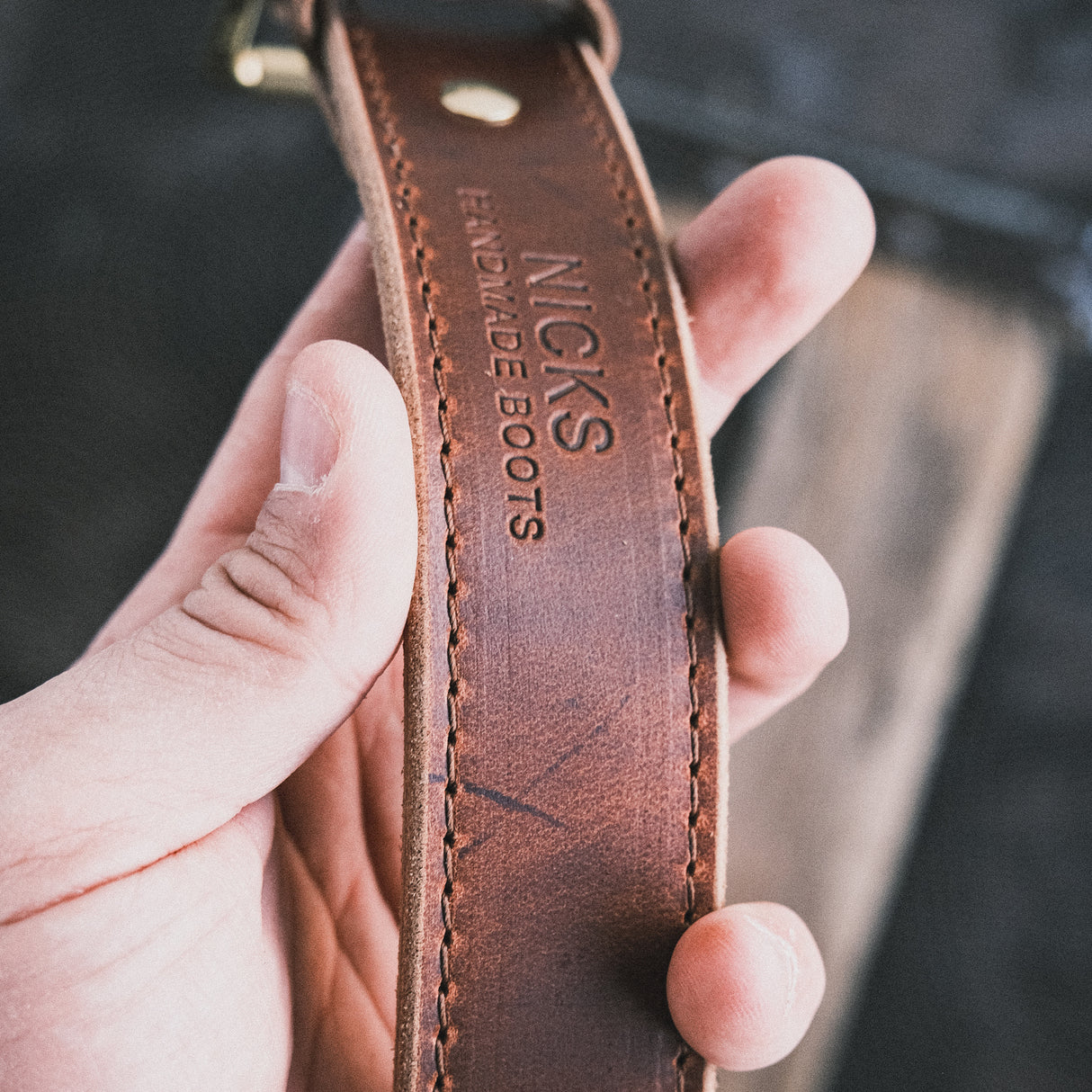In Stock - 1.5", Heritage Work Belt - Double Shot 64 Brown - 38
