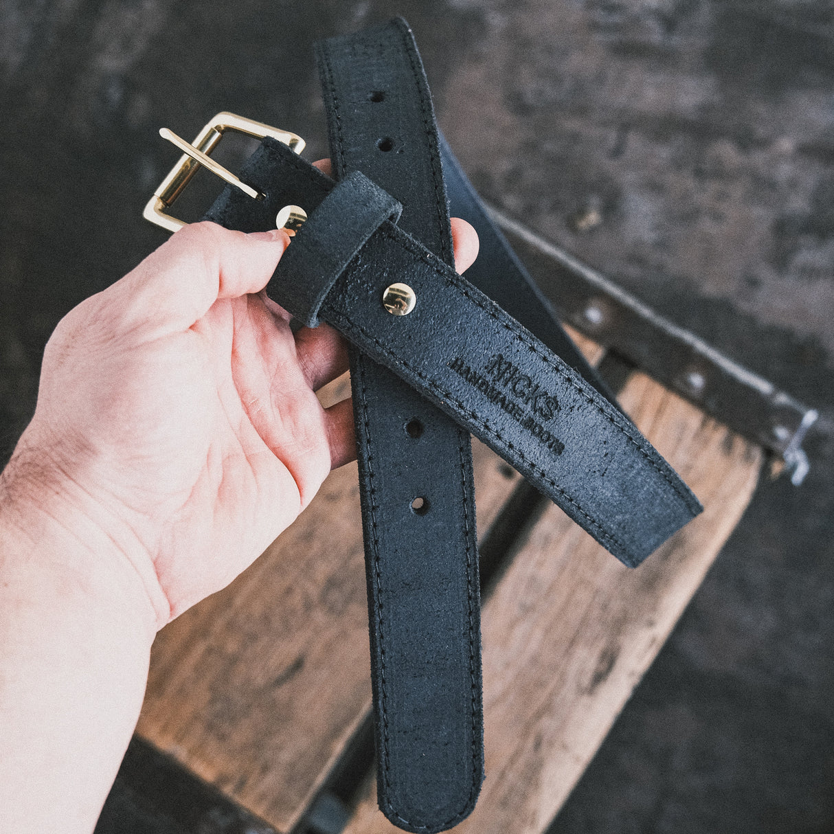 In Stock - 1.5", Heritage Work Belt - Max Support Black Roughout - 38