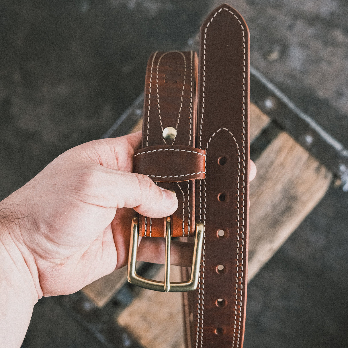 In Stock - 1.5", Appaloosa Gunslinger - Tan Latigo Stuffed - 38