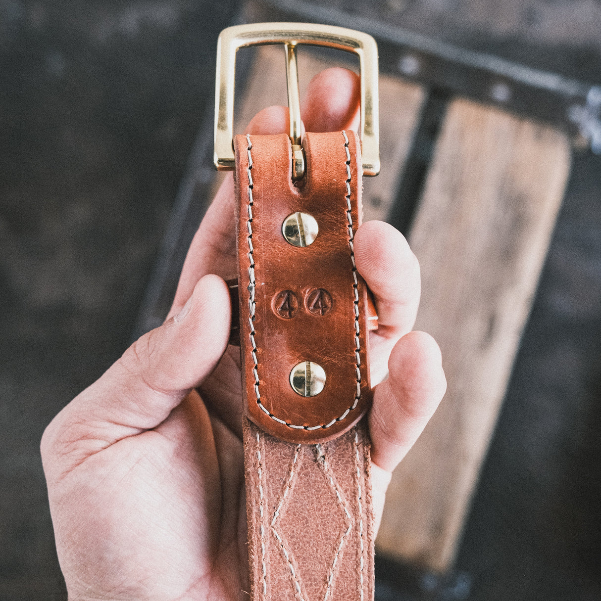 In Stock - 1.5", Appaloosa Gunslinger - Natural Double Stuffed - 44