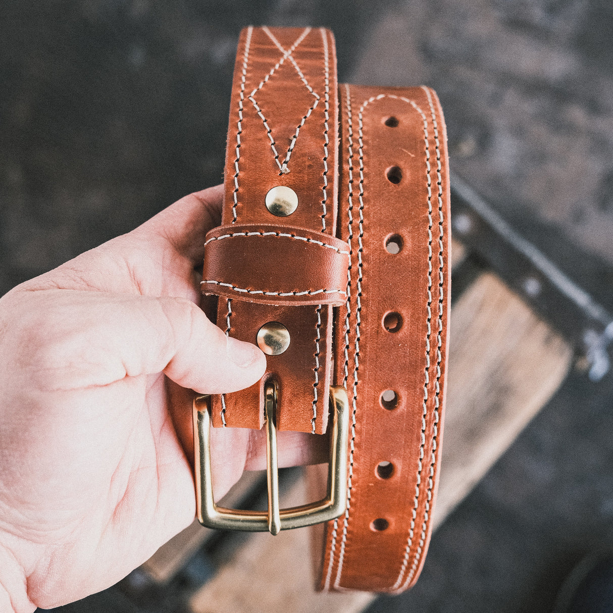 In Stock - 1.5", Appaloosa Gunslinger - Natural Double Stuffed - 44