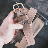 In Stock - 1.5", Classic Work Belt - 1964 Tan Roughout - 42